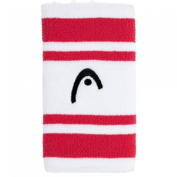 Head Striped Wristband 5'' Magenta / White - 2 szt.